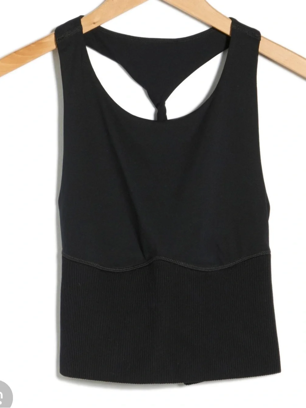 Carpe Diem Racerback Crop Jersey & Rib Camisole in black